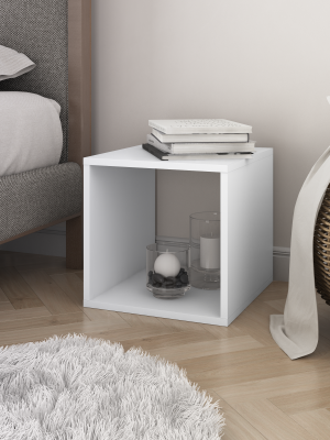 Ник стеллаж куб 1 ячейка (Белый снег 355х301х350)