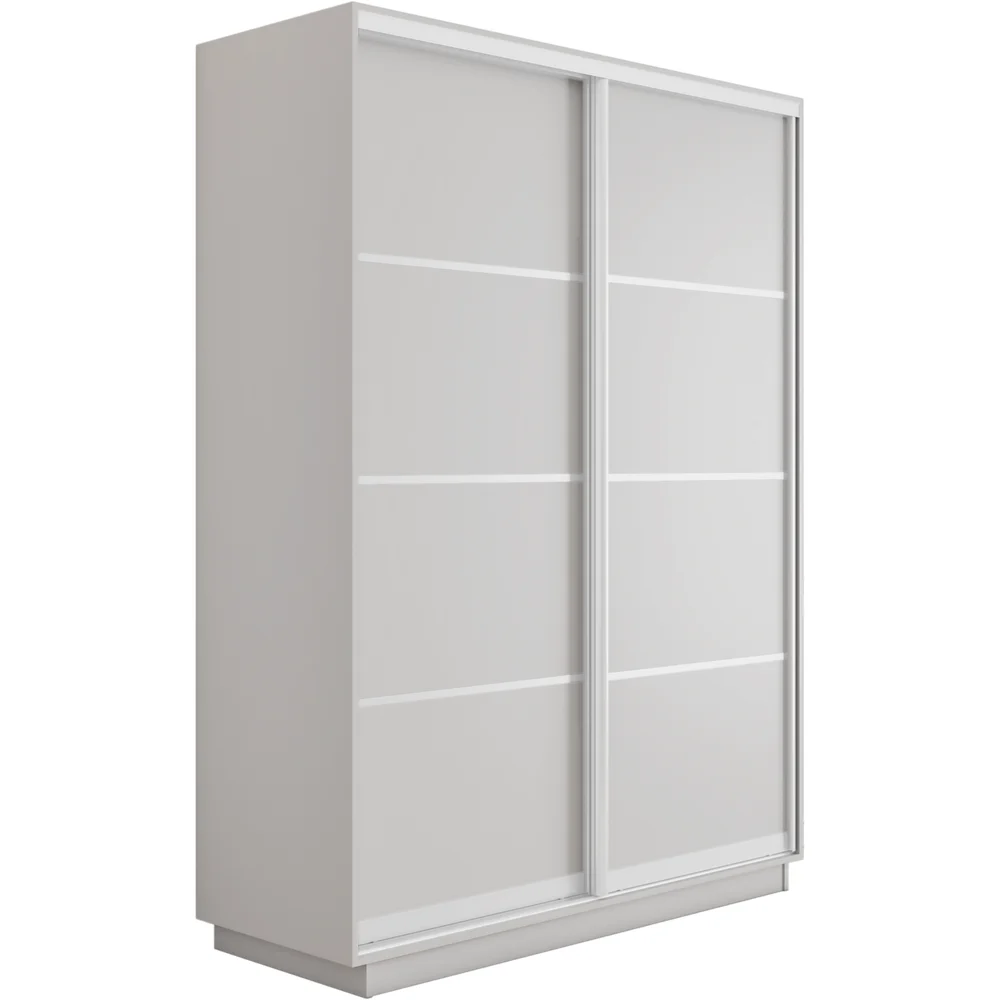 Экспресс 2-х дверный 4 секции (ЛДСП) (Белый снег 1200х2200х440 Экспресс 45 2х Белый профиль)